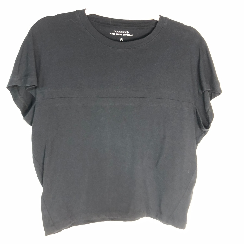 Kate Spade Saturday Black T Shirt Womens Size XS